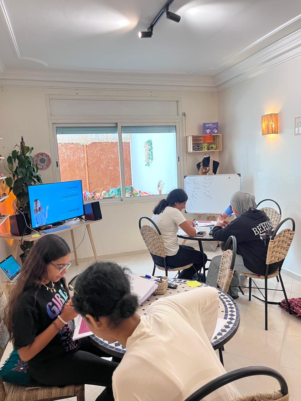 Travail en salle pendant la première édition