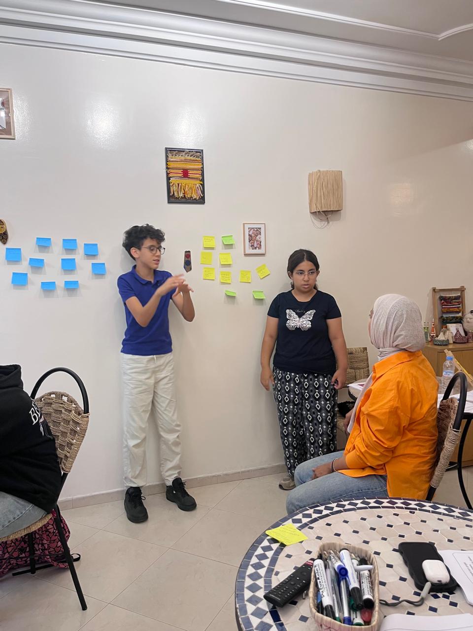 Présentation d'une participante pendant la première édition